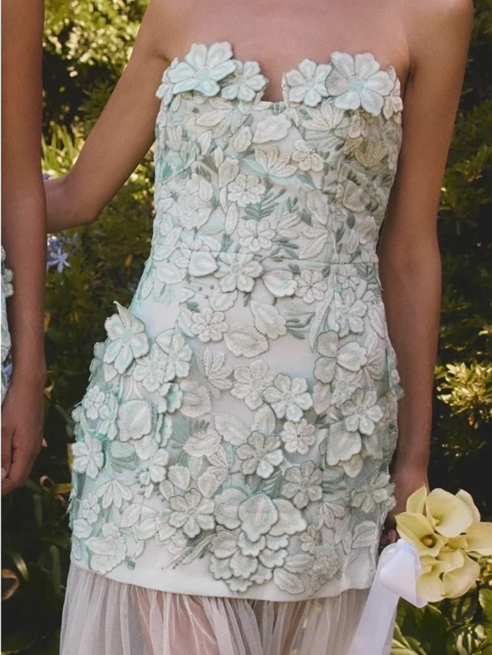 ELLIATT-Roseate Strapless Maxi Dress in Mint Green